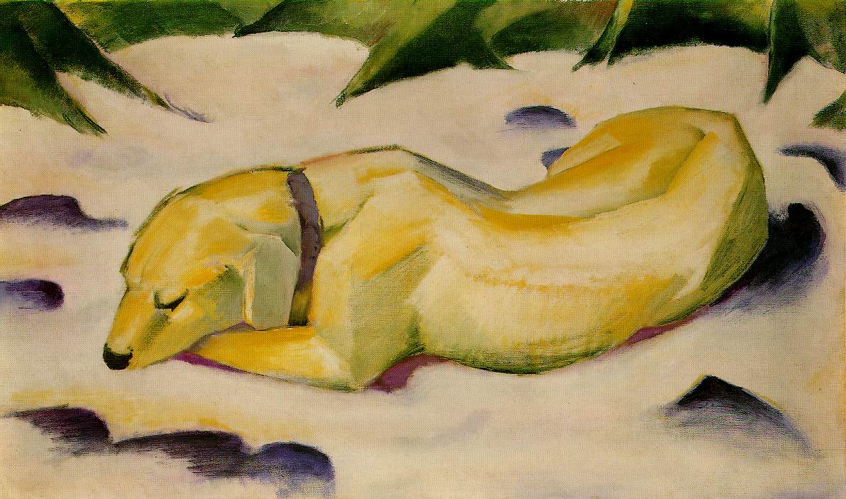 Franz Marc, Dog Lying in the Snow