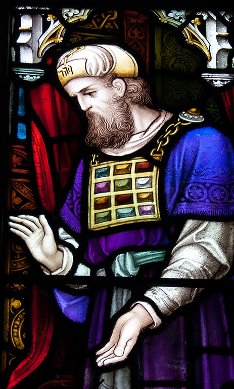 Ballymote Church of the Immaculate Conception, The Presentation of the Blessed Virgin (detail showing the High Priest’s garments)