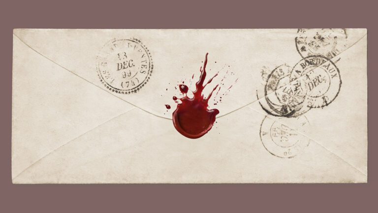 post office scandal bloodied letter