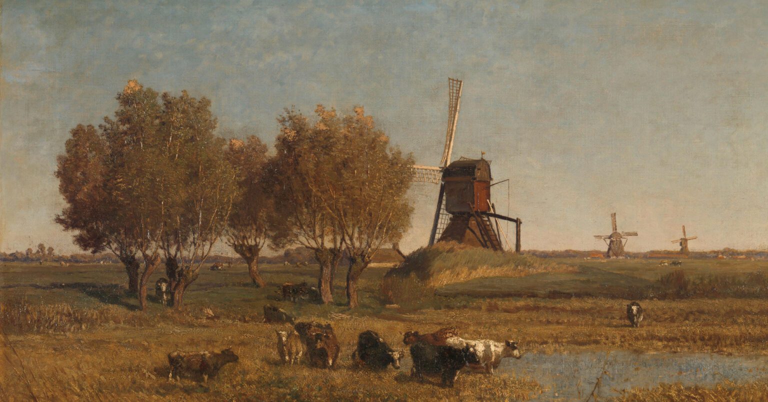 De Winkel near Abcoude (c. 1877) by Paul Joseph Constantin Gabriël and Johannes Hubertus Leonardus de Haas