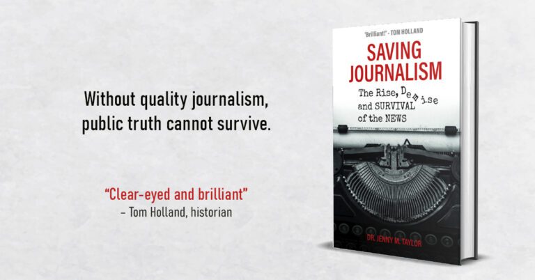 saving journalism book cover