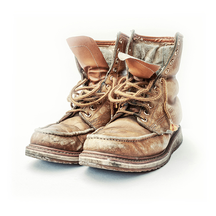 worn boots
