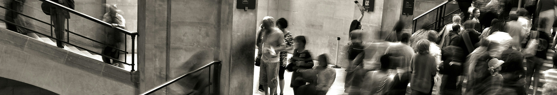 busy stairwell