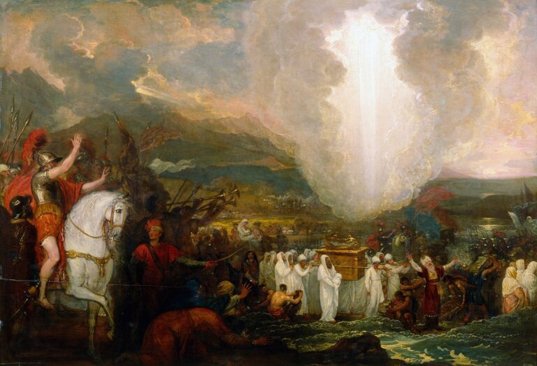 Benjamin West - Joshua passing the River Jordan with the Ark of the Covenant